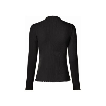 ESMARA® Damen Gerippte Langarmshirts, 2 Stück (Schwarz/weiß, S(36/38)) - B-Ware neuwertig