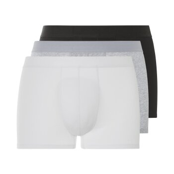 LIVERGY® Herren Boxer, 3 Stück, optimale Passform (schwarz/grau/weiß, 6/L) - B-Ware sehr gut