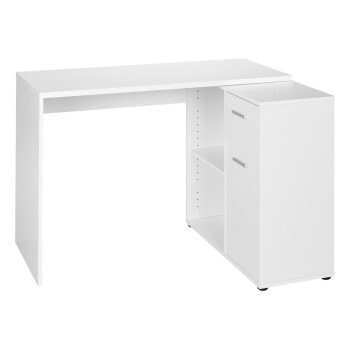 LIVARNO® Schreibtisch mit Schrankelement, weiß - B-Ware sehr gut