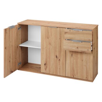 LIVARNO® Sideboard in Artisan-Eiche-Nachbildung - B-Ware Transportschaden