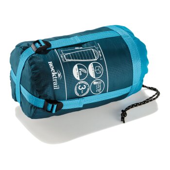 Rocktrail Leichtgewicht Schlafsack, mit 2-Wege-Reißverschluss (blau) - B-Ware Transportschaden Kosmetisch