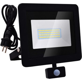 Lumare LED-Srahler, mit Bewegungsmelder, 30 W, schwarz -...