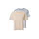 ESMARA® Damen T-Shirts, 2 Stück (blau/beige, S(36/38)) - B-Ware neuwertig