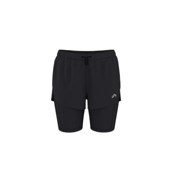 CRIVIT Damen Funktionsshorts, 2- in-1 (Schwarz, M(40/42)) - B-Ware neuwertig