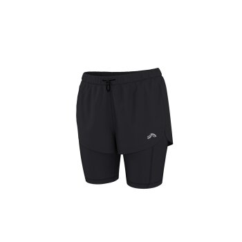CRIVIT Damen Funktionsshorts, 2- in-1 (Schwarz, M(40/42)) - B-Ware neuwertig