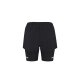 CRIVIT Damen Funktionsshorts, 2- in-1 (Schwarz, M(40/42)) - B-Ware neuwertig