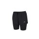 CRIVIT Damen Funktionsshorts, 2- in-1 (Schwarz, M(40/42)) - B-Ware neuwertig
