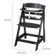 roba Sit Up Flex Treppenhochstuhl, schwarz - B-Ware