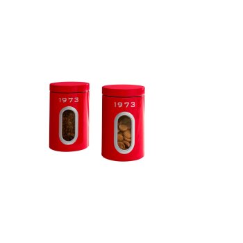 SILVERCREST® Aufbewahrungsdosen-Set Retro 1973 - B-Ware