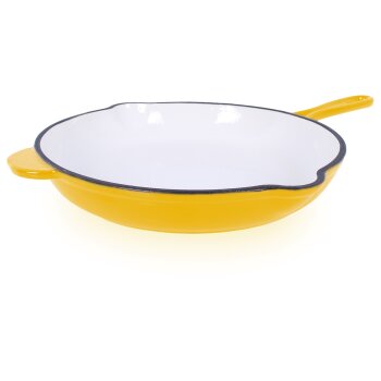 ECHTWERK Gusseisen-Bratpfanne, Ø 27 cm (Gelb) -...