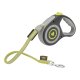 MAX & MILAS WORLD Hundeleine mit Rückzugsmechanismus mit LED grün/gelb (20 kg) - B-Ware neuwertig