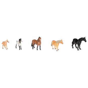 lupilu® Figurenset, 5 Stück Pferde - B-Ware...