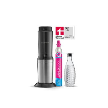 SODASTREAM »Crystal« titan, inkl. 0,7 L Glaskaraffe und Zylinder