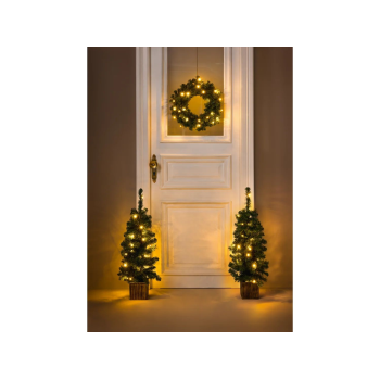 LIVARNO® LED-Weihnachtsbaum-Adventskranz-Set, 3-tlg. - B-Ware
