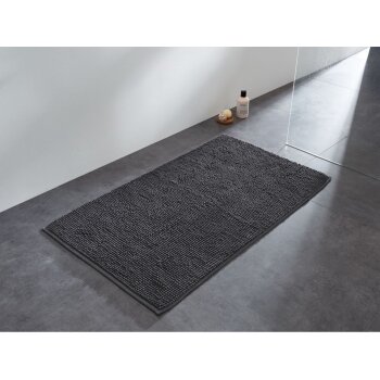 LIVARNO home Mikrofaser Badematte, 50 x 80 cm (dunkelgrau) - B-Ware sehr gut