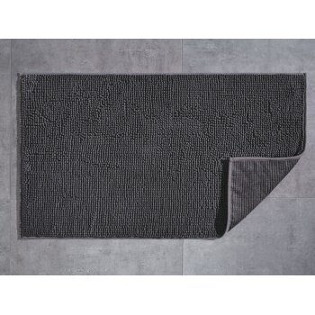 LIVARNO home Mikrofaser Badematte, 50 x 80 cm (dunkelgrau) - B-Ware sehr gut