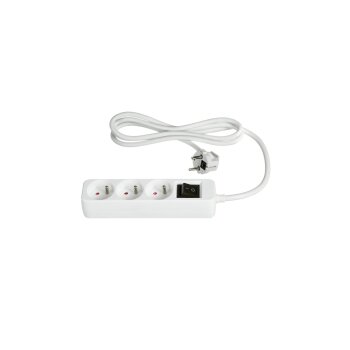 TRONIC® Steckdosenleiste, 3er-Set, weiß -...