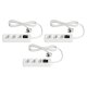 TRONIC® Steckdosenleiste, 3er-Set, weiß - B-Ware neuwertig