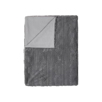 LIVARNO® Kuscheldecke, 130 x 170 cm (anthrazit) - B-Ware neuwertig
