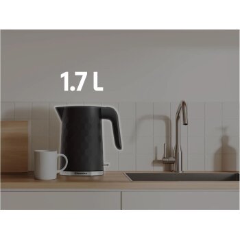 SILVERCREST® Wasserkocher »SWKW 3000 A1«, mit Wabenstruktur (Schwarz) - B-Ware neuwertig