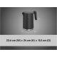 SILVERCREST® Wasserkocher »SWKW 3000 A1«, mit Wabenstruktur (Schwarz) - B-Ware neuwertig