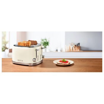 SILVERCREST® Vierschlitz-Toaster »Retro 1973 - SVTR 1900 A1« (Creme) - B-Ware Transportschaden Kosmetisch