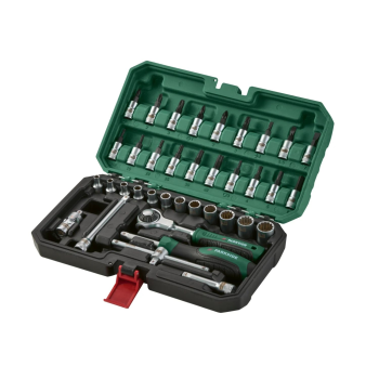 PARKSIDE® Steckschlüssel-Satz mit Schwenkkopf-Ratsche (Roto Ratschenset 37 tlg.) - B-Ware neuwertig