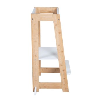 roba Lernturm, aus Holz, bis 80 kg, weiß/Bambus - B-Ware sehr gut