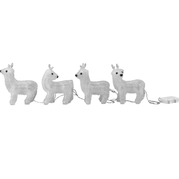 LIVARNO® LED-Dekofigur »Reh/Weihnachtsmann«/ LED-Dekofiguren »Rentiere« (Rentiere) - B-Ware neuwertig