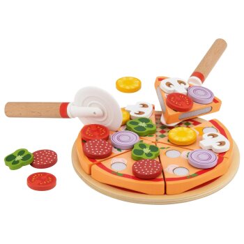 LUPILU® Holz Lebensmittel-Set (Pizza) - B-Ware sehr gut