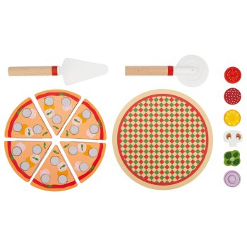 LUPILU® Holz Lebensmittel-Set (Pizza) - B-Ware sehr gut