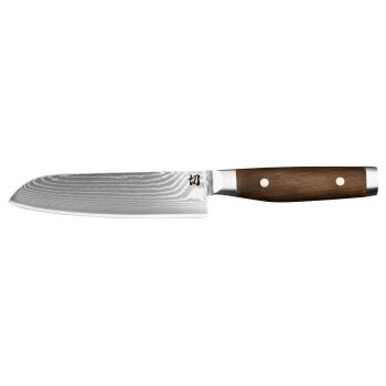 SILVERCREST® Premium-Messer, Andre Agassi, Nussbaumholz-Griff (Santokumesser) - B-Ware sehr gut