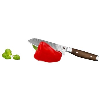 SILVERCREST® Premium-Messer, Andre Agassi, Nussbaumholz-Griff (Santokumesser) - B-Ware sehr gut