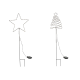 LIVARNO® Garten Dekostecker Weihnachten LED - B-Ware