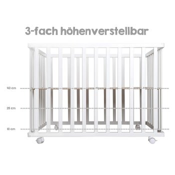 roba® Laufgitter Style, mit Laufgittereinlage, 75x100 cm, weiß - B-Ware