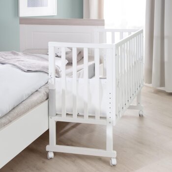 roba safe asleep Stuben- & Beistellbett, 3in1 mit Barriere, 45 x 90 cm, weiß - B-Ware