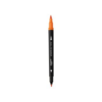 CRELANDO® Twinmarker Dual-tip Fineliner und Brushliner XXL - B-Ware neuwertig