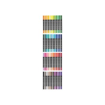 CRELANDO® Twinmarker Dual-tip Fineliner und Brushliner XXL - B-Ware neuwertig