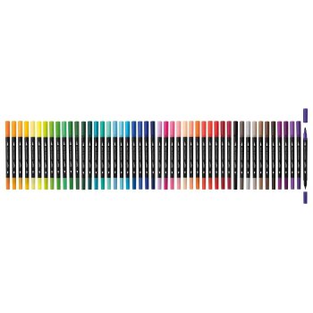 CRELANDO® Twinmarker Dual-tip Fineliner und Brushliner XXL - B-Ware neuwertig
