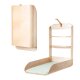 roba Wandwickelregal - Klappbares Wickelregal aus Holz natur + Wickelauflage roba Style Frosty green - B-Ware