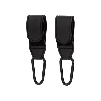 LUPILU® Kinderwagen-Getränkehalter / Kinderwagen-Handyhalter / Kinderwagen-Regenschutz / Kinderwagenhaken (Haken 2er) - B-Ware neuwertig