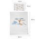 roba Kinderbettset Savanna Friends, 70 x 140 cm, naturgrau - B-Ware neuwertig