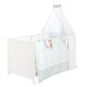 roba Kinderbettset Woodland Buddies, 70 x 140 cm, weiß/pastellgrün - B-Ware neuwertig