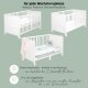 roba Kinderbettset Woodland Buddies, 70 x 140 cm, weiß/pastellgrün - B-Ware neuwertig