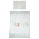 roba Kinderbettset Woodland Buddies, 70 x 140 cm, weiß/pastellgrün - B-Ware neuwertig