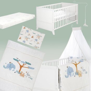 roba Kinderbettset Savanna Friends, 70 x 140 cm,...