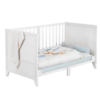 roba Kinderbettset Savanna Friends, 70 x 140 cm, weiß - B-Ware neuwertig