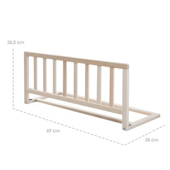 roba Bettschutzgitter aus Holz, 90 cm, natur - B-Ware