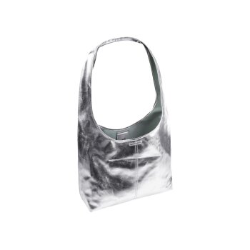 ESMARA® Damen Tasche mit magnetischem Druckknopf-Verschluss (Silber) - B-Ware sehr gut
