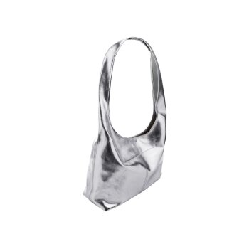 ESMARA® Damen Tasche mit magnetischem Druckknopf-Verschluss (Silber) - B-Ware sehr gut